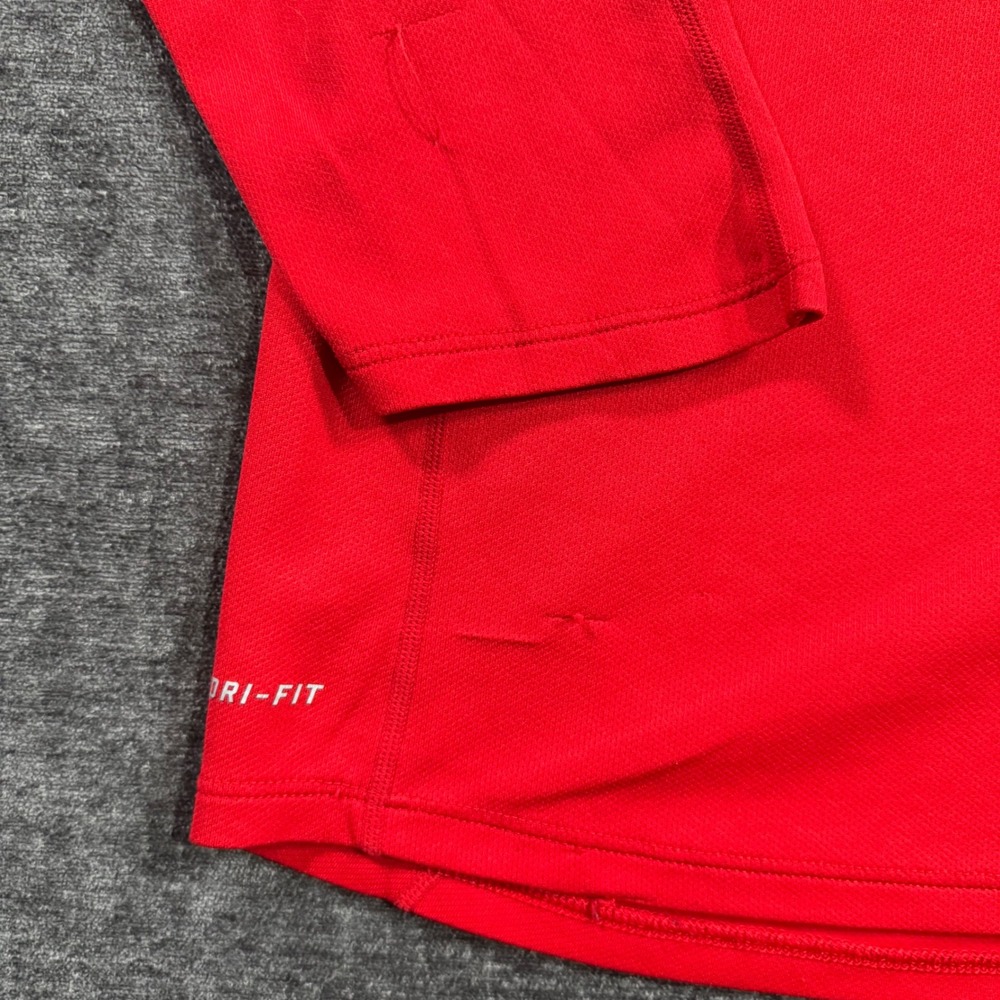 Nike Dri-FIT Mens Large Red Long Sleeve Training Running Shirt Performance Top - Picture 13 of 16
